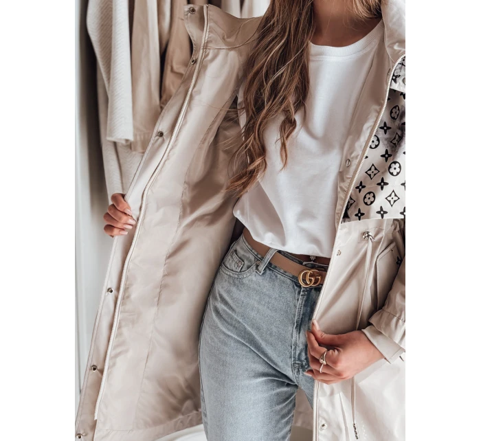 Dámská přechodná bunda parka béžová Dstreet model 21986946 - FashionStreet