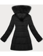 Černá dámská zimní bunda s ozdobnými model 21248124 - Banna