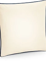 Westford Mill W 355 Fairtrade povlak na polštář s lemováním 50.0355 natural/french navy