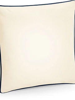 Westford Mill W 355 Fairtrade povlak na polštář s lemováním 50.0355 natural/french navy