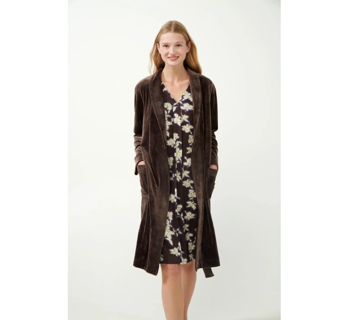 sametový župan model 20515853 - Vamp sametový župan model 20515853 - Vamp