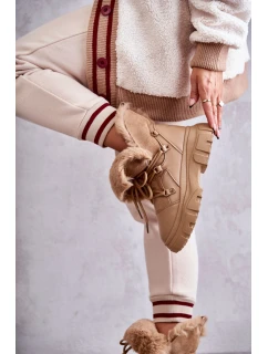 Teplé boty Trappers Tmavě béžová model 21595278 - Boto