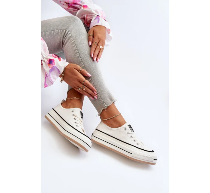 Dámské tenisky Big Star model 21653758 Bílé - Big Star Shoes Dámské tenisky Big Star model 21653758 Bílé - Big Star Shoes