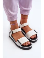 Dámské sandály na platformě Big Star model 21655484 Bílé - Big Star Shoes Dámské sandály na platformě Big Star model 21655484 Bílé - Big Star Shoes