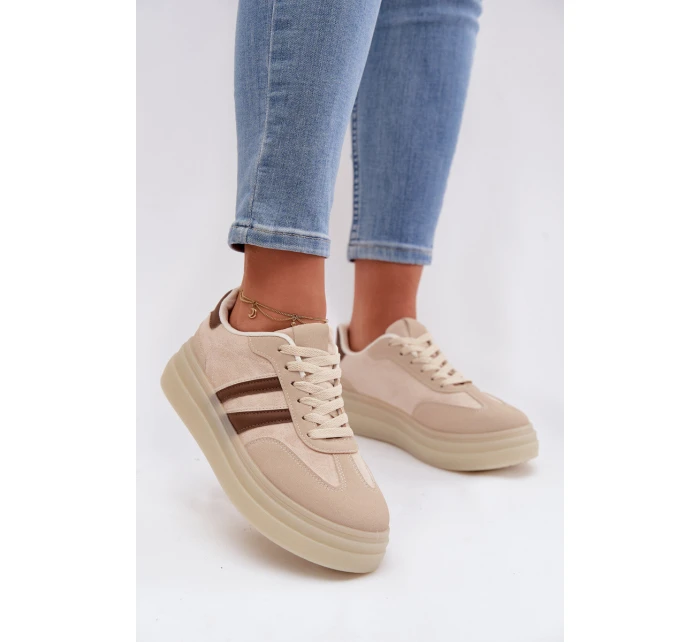 Dámské tenisky na platformě Béžové Galleria Dámské tenisky na platformě Béžové Galleria