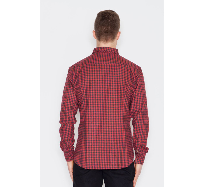 Košile Visent V010 Black-Red