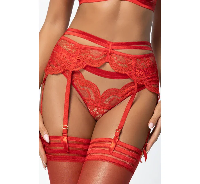 Podvazkový pás V-10722 červený - Axami