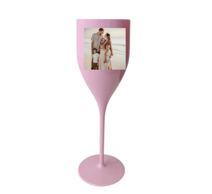 Personalizovaná nerozbitná prosecco sklenice s fotografií Personalizovaná nerozbitná prosecco sklenice s fotografií
