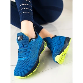 Krásné modré tenisky dámské bez podpatku Krásné modré tenisky dámské bez podpatku