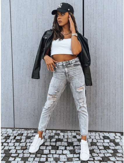 Dámské džíny boyfriend LORENT light grey FashionStreet UY1375