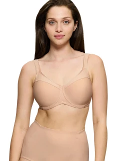 Dámská podprsenka Modern Soft+Cotton W01 - BROWN - tělová 00EP  - TRIUMPH