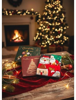 WiK ponožky M898 Merry Christmas Box A'4 35-46