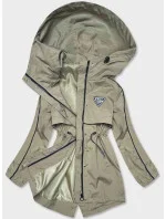 Tenká dámská bunda v olivové barvě s podšívkou model 18019154 - S'WEST Tenká dámská bunda v olivové barvě s podšívkou model 18019154 - S'WEST