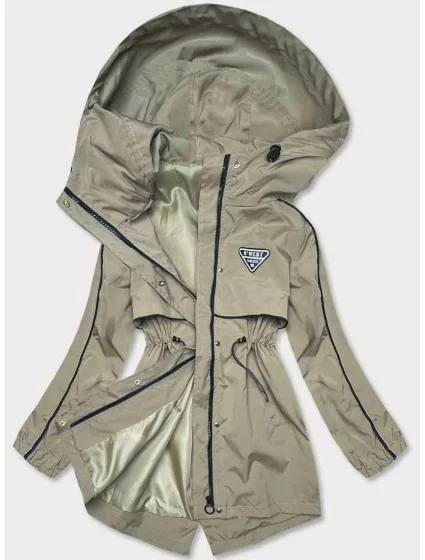 Tenká dámská bunda v olivové barvě s podšívkou model 18019154 - S'WEST Tenká dámská bunda v olivové barvě s podšívkou model 18019154 - S'WEST