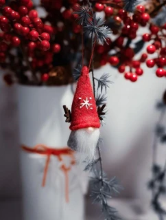 ZAWIESZKA DEKORACYJNA  MIKOŁAJ CZERWONY model 21833477