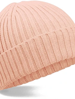 B Dětská pletená čepice z bio bavlny 53. peach model 22442539 - Beechfield