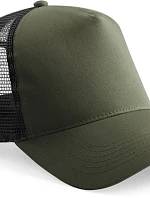 Beechfield B 640B Dětská 5 panelová kšiltovka Trucker 53.640B olive green/black