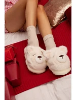 Kožešinové pantofle s motivem bílé model 21772446 - Boto Kožešinové pantofle s motivem bílé model 21772446 - Boto