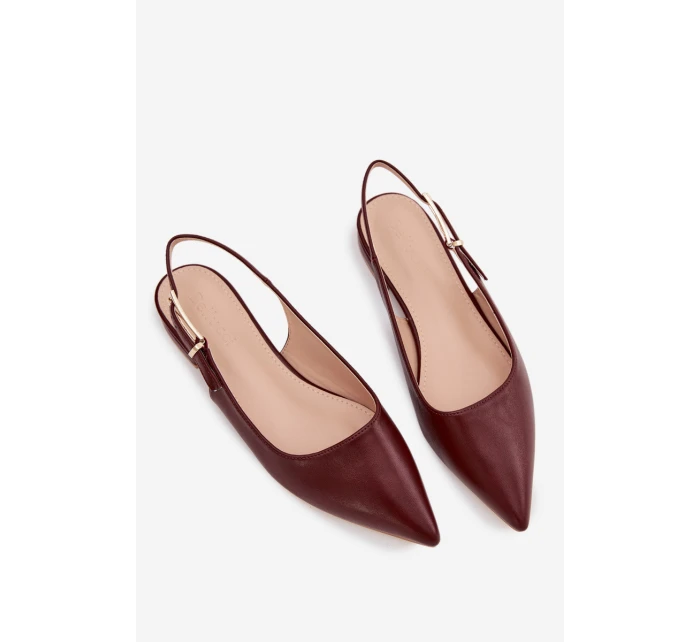 Baleríny Zlatou Bordové model 21919482 - Boto