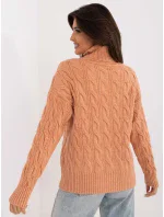 Sweter AT SW model 20459105 jasny pomarańczowy - FPrice Sweter AT SW model 20459105 jasny pomarańczowy - FPrice