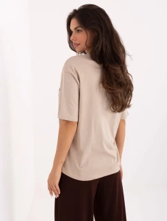 T shirt model 21378666 beżowy - FPrice