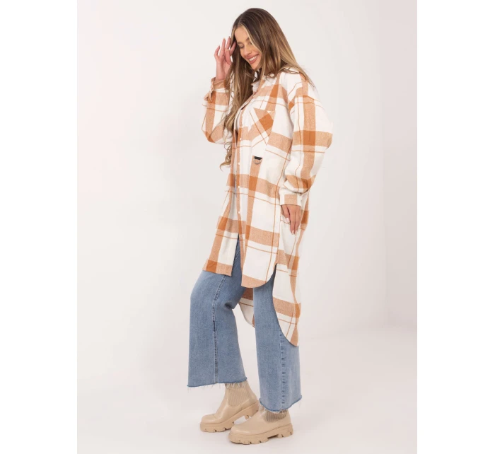 Koszula EM KS model 22087360 camelowy - FPrice Koszula EM KS model 22087360 camelowy - FPrice