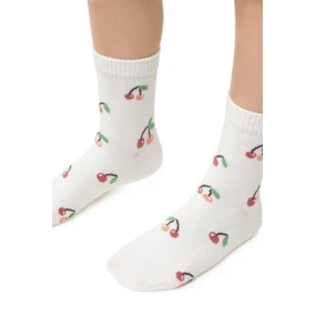 DÍVČÍ VZOROVANÉ PONOŽKY 014 ECRU 32-34