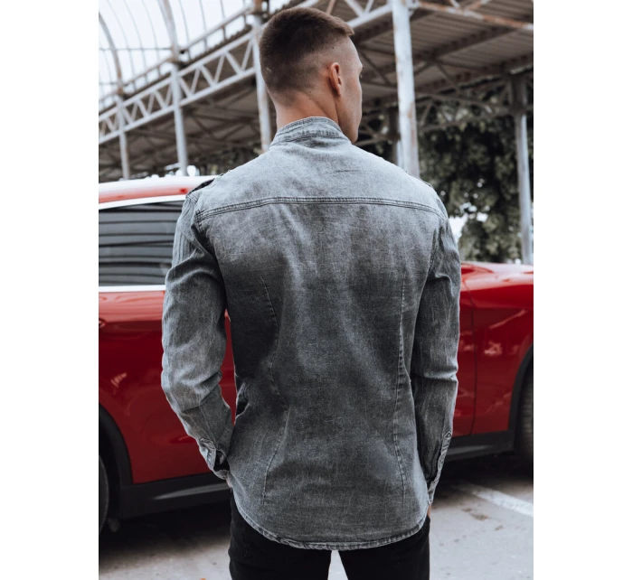 Pánská šedá košile Dstreet model 21977369 - FashionStreet