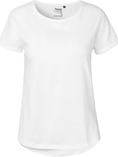 Neutral O 80012 Dámské bio tričko s ohrnutými rukávy 77.8012 white
