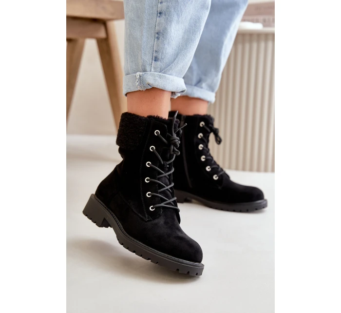 Dámské podšité boty workery na zip černé Mivael Dámské podšité boty workery na zip černé Mivael