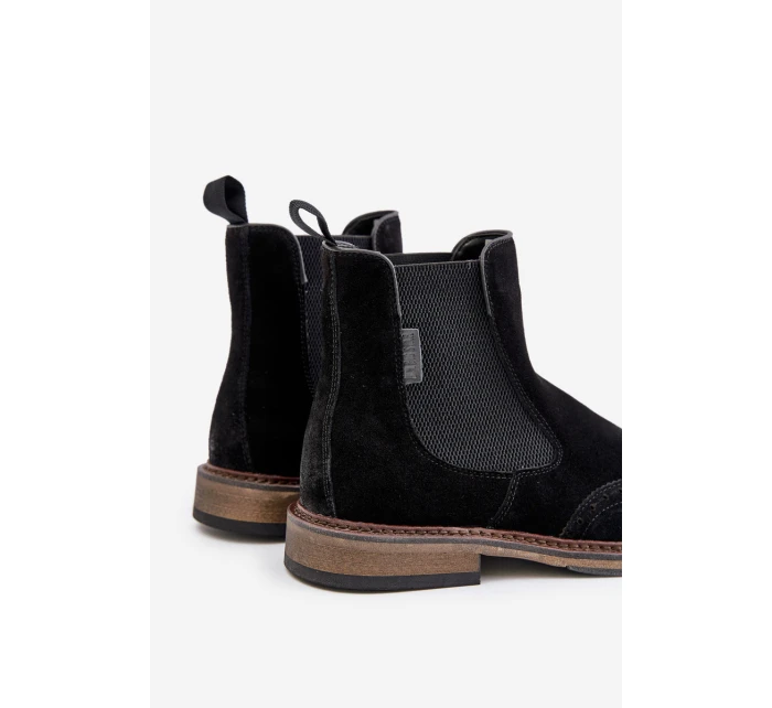 Semišové Pánské Kotníkové Boty Big Star model 21671586 Černé - Big Star Shoes