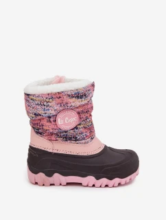 Dětské zimní boty pro dívky na zip model 21728536 růžové - Lee Cooper
