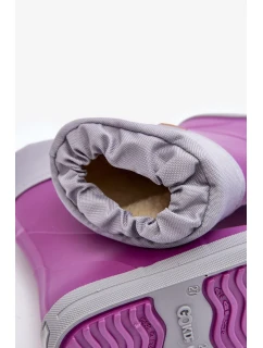 Dětské Wellingtonky s teplejším Snow Wave Gokids  Purple