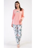 Dámské pyžamo dlouhé model 21154956 - Vienetta Dámské pyžamo dlouhé model 21154956 - Vienetta