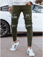 Pánské zelené džínové kalhoty model 21976800 - Dstreet Pánské zelené džínové kalhoty model 21976800 - Dstreet