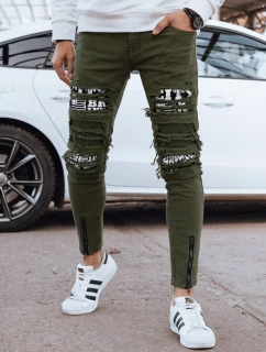 Pánské zelené džínové kalhoty model 21976800 - Dstreet