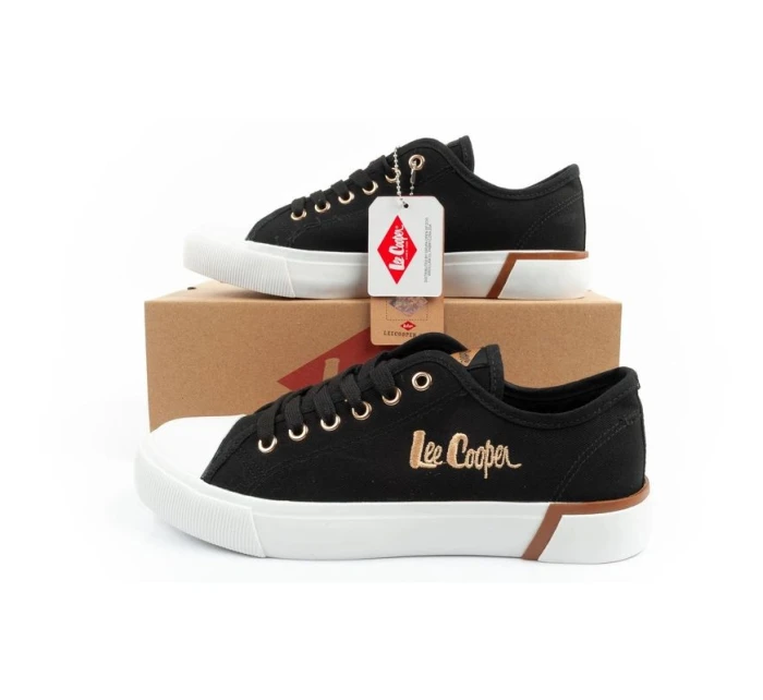 buty sportowe damskie z tkaniny czarne dámské model 21360852 - Lee Cooper buty sportowe damskie z tkaniny czarne dámské model 21360852 - Lee Cooper