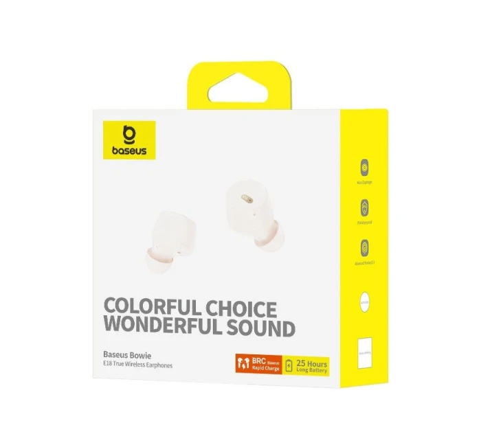 Bezdrátová sluchátka Baseus Bowie E18 (bílá)