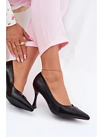 Podpatky s ozdobným detailem Vinceza 62291 Černé