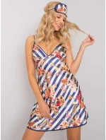 Noční košile BR KN model 16738621 tmavě modrá a bílá - FPrice Noční košile BR KN model 16738621 tmavě modrá a bílá - FPrice