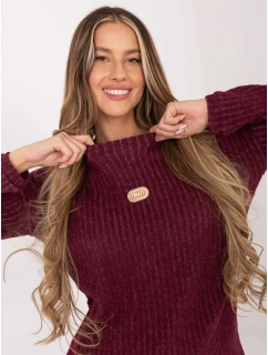 Sweter RV SW model 21782586 bordowy - FPrice