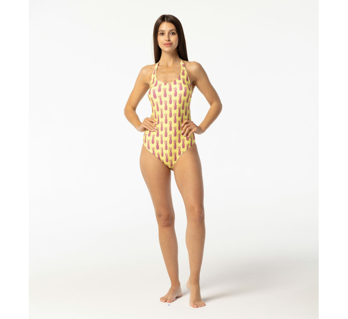 Open Back Swimsuit  Yellow model 18094254 - Aloha From Deer