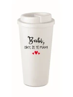 MÁM DOKONALOU ŽENU - bílý termohrnek 475 ml