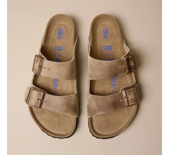 Birkenstock Arizona Soft Footbed Oiled Leather Tabacco Brown úzké žabky pro muže/dámy (0552813) Birkenstock Arizona Soft Footbed Oiled Leather Tabacco Brown úzké žabky pro muže/dámy (0552813)