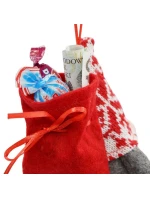 DEKORATIVNÍ MIKÁDO S DÁRKOVÝM SÁČKEM 15CM ŠEDÉ BARVY