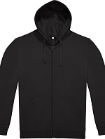 B&C ID.224 Zip Hood Unisex mikina s kapucí 01.I224 black