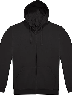 B&C ID.224 Zip Hood Unisex mikina s kapucí 01.I224 black
