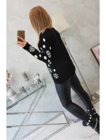 Vánoční svetr s medvídkem černý Vánoční svetr s medvídkem černý