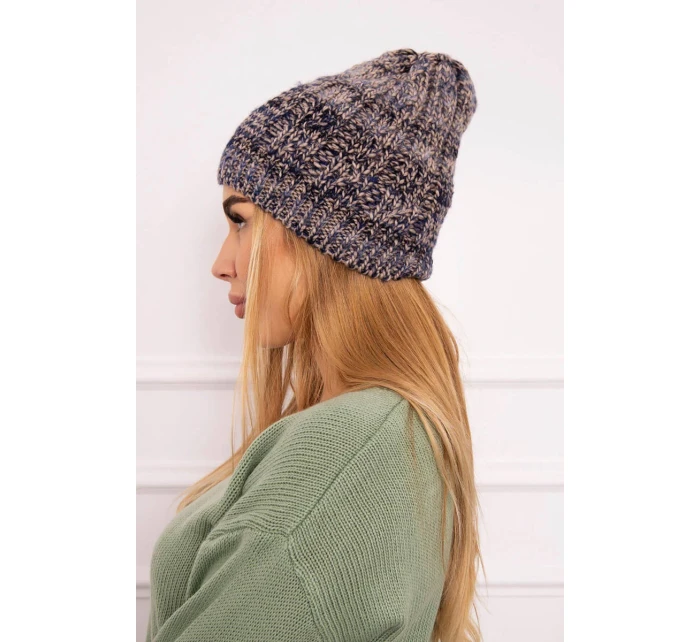 Fleecová čepice Melisa K241 navy model 18750533 - K-Fashion Fleecová čepice Melisa K241 navy model 18750533 - K-Fashion