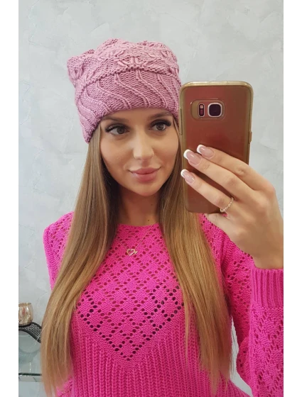 Dámská čepice Dagmara K332 tmavě růžová Dámská čepice Dagmara K332 tmavě růžová